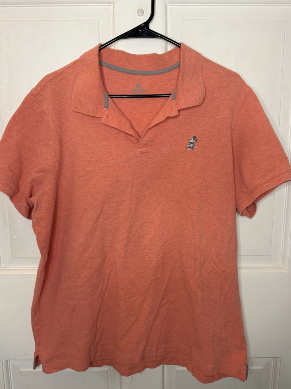 Women's Disney Polo Shirt with Mickey Embroidery - Orange